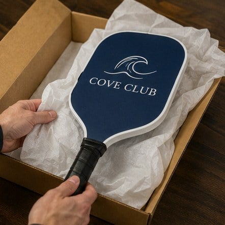 Branded paddles with logo