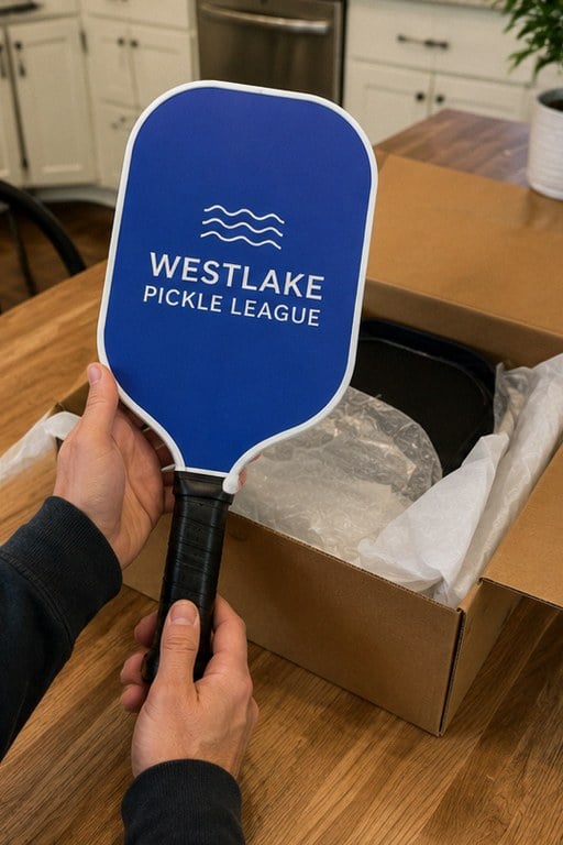 Custom paddles — customer photo