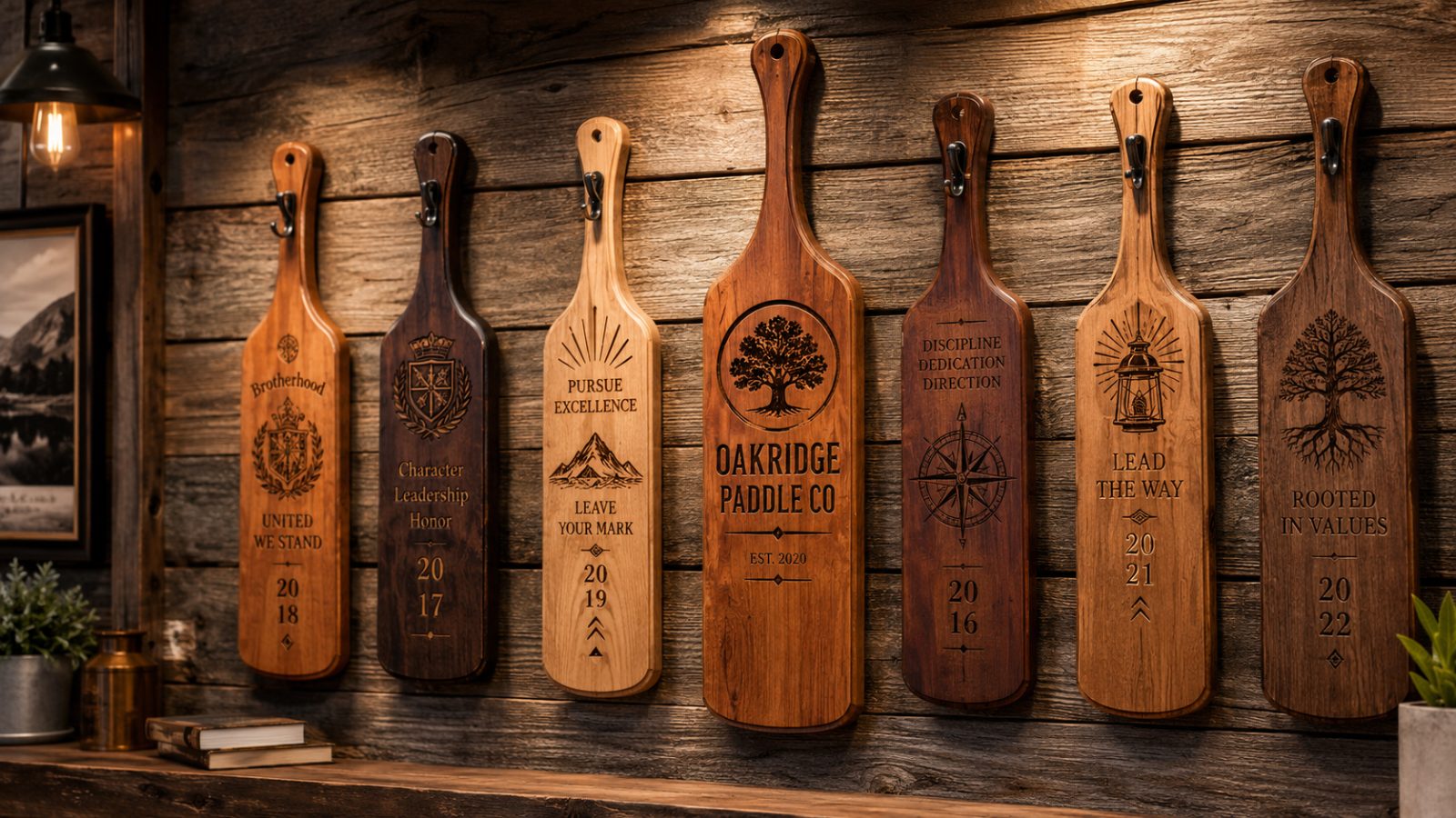 Custom printed paddles with logo