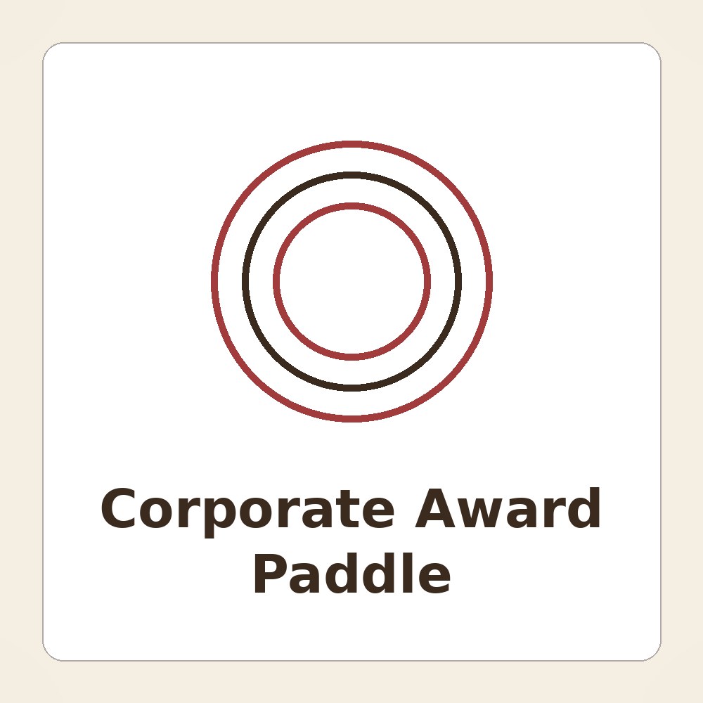 Custom paddles with a logo from Custom Paddles Co.